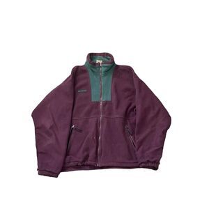 Columbia-sportswear Men's Burgundy and Purple T-shirt